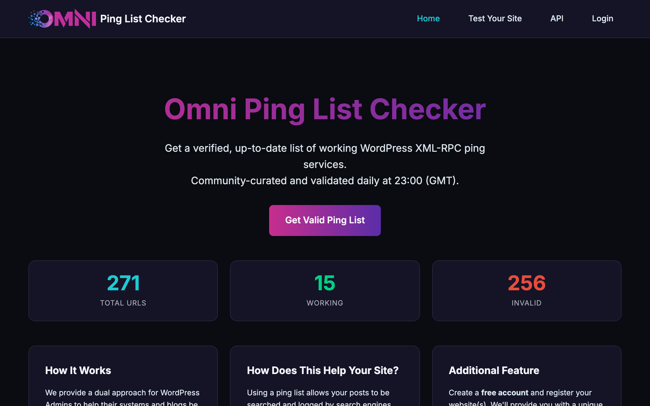 Omni Ping List checker